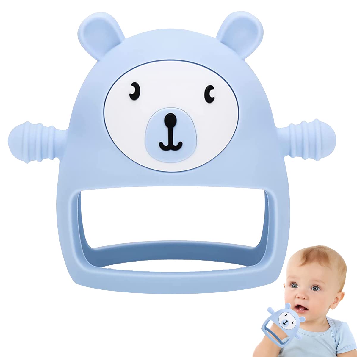 SNOWIE SOFT Baby Teether for 3+ Months Baby with Handle, BPA-Free Silicone Baby Teething Toy, Creative Cartoon Penguin Soft Baby Toys, Baby Chew Toys SNOWIE SOFT Baby Teether for 3+ Months Baby with Handle, BPA-Free Silicone Baby Teething Toy, Creative Cartoon Penguin Soft Baby Toys, Baby Chew Toys